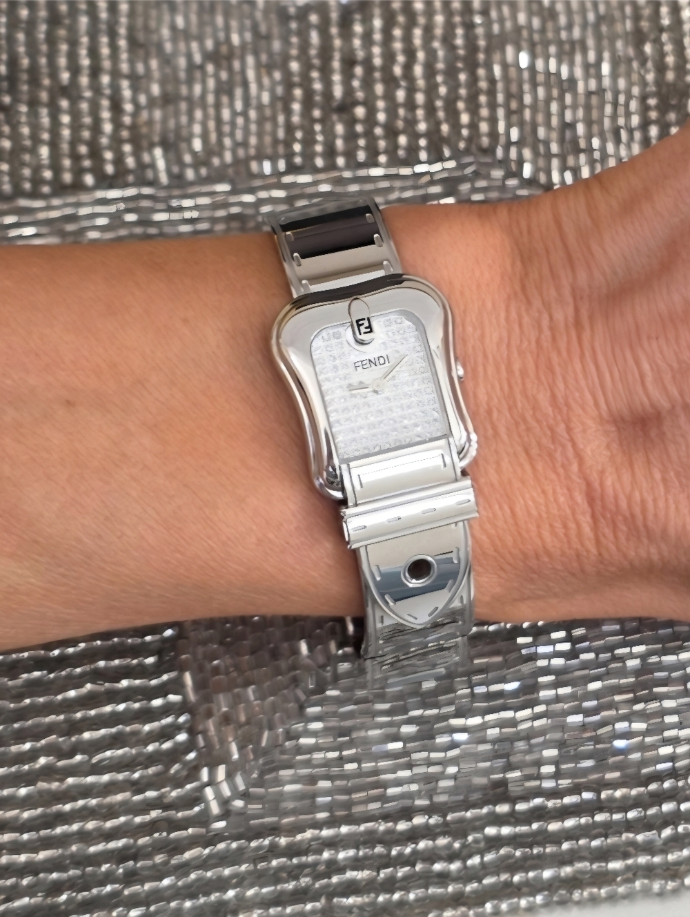 Fendi B. Fendi Watch with GENUINE DIAMOND Face Women's Watch Retail $1,650 - Picture 11 of 12